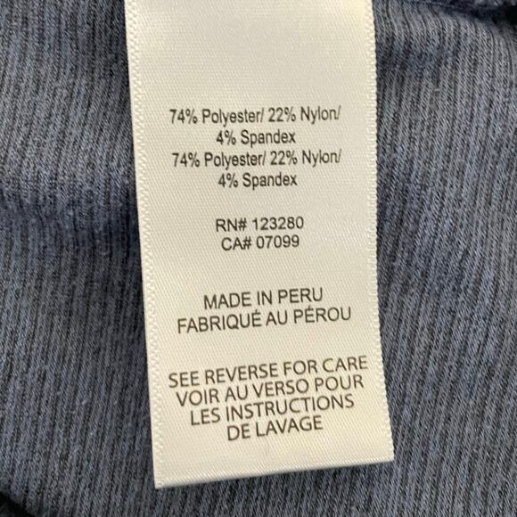 Travis Matthew Blue Gray 1/4 Zip Pullover Athletic long Sleeve Shirt Size XL - Picture 4 of 4